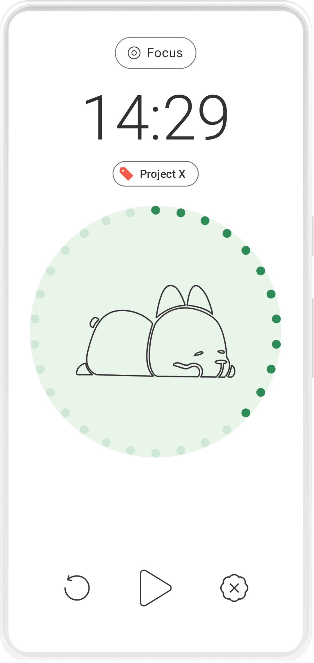 Focus Pet app screenshot